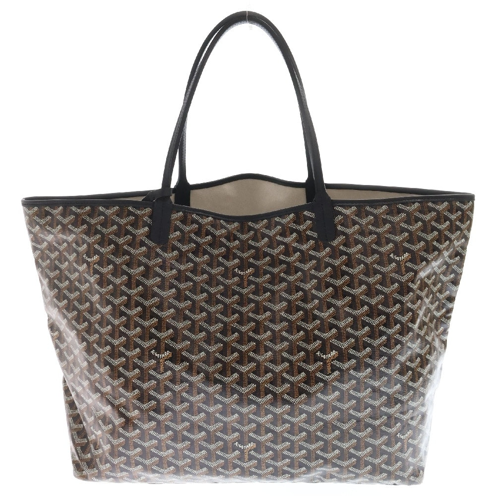 GOYARD(ゴヤール) サンルイGM ハンドバッグ トートバッグ 肩掛けバッグ ブラック×ブラウン レザー ポーチ