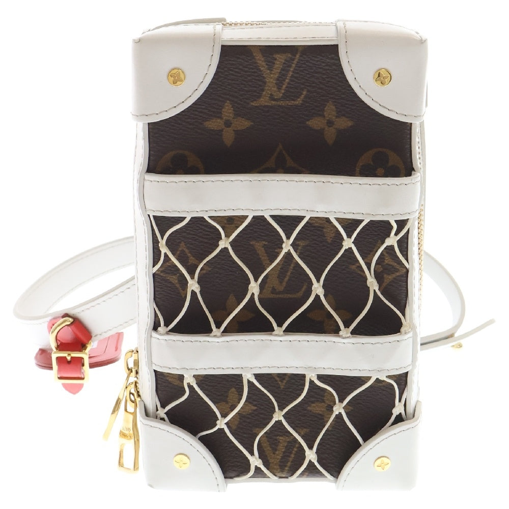 LOUIS VUITTON(ルイヴィトン) ×NBA ソフトトランク フォーンボックス モノグラムショルダーバッグ M80102 ブラウン/ホワイト