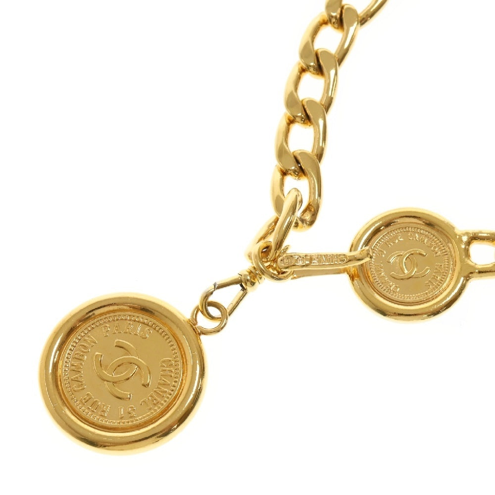 CHANEL(シャネル) ココマーク コインモチーフ チェーンベルト ゴールド レディース