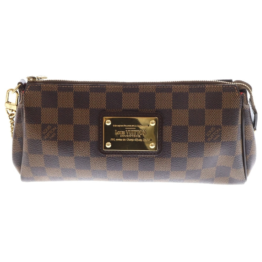 LOUIS VUITTON(ルイヴィトン) ダミエ エヴァ レザーチェーンショルダーバッグ ブラウン N55213