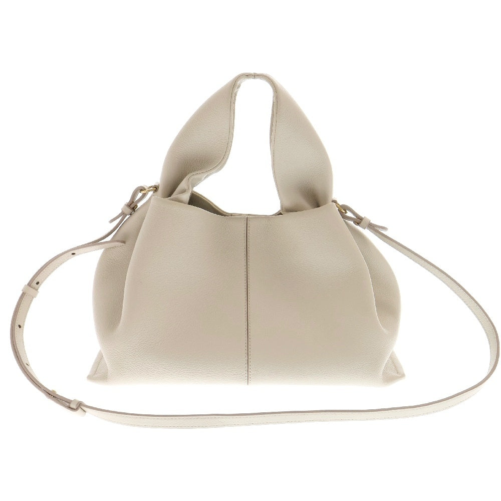 NUMERODUE(ヌメロデュエ) ヌメロ オフホワイト レザー 2WAY ショルダーバッグ ハンドバッグ