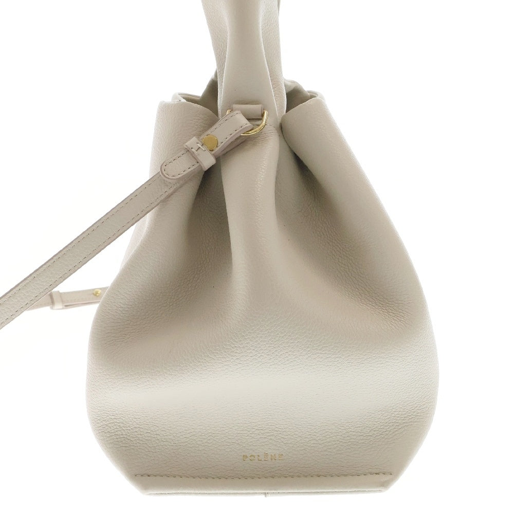NUMERODUE(ヌメロデュエ) ヌメロ オフホワイト レザー 2WAY ショルダーバッグ ハンドバッグ