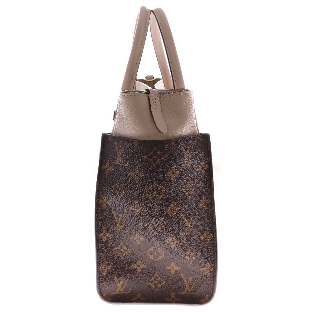 LOUIS VUITTON(ルイヴィトン) モノグラム オンマイサイドMM 2WAYレザーハンドバッグ ショルダーバッグ ベージュ M58485