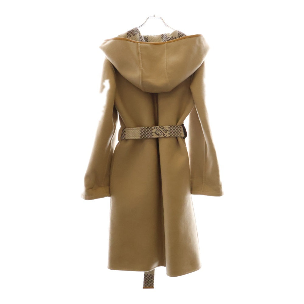 LOUIS VUITTON(ルイヴィトン) 22SS リバーシブル ダミエアズール フーデッドラップコート レディース RW221W KE2 FMCO09 ベージュ