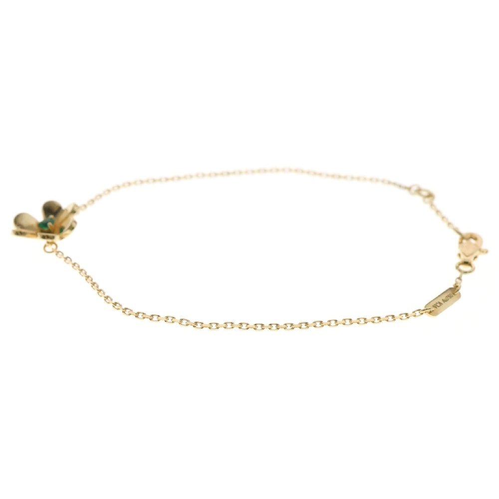 Van Cleef & Arpels(ヴァンクリーフアンドアーペル) フリヴォル ミニモデル エメラルド ブレスレット Au750 K18YG イエローゴールド ジュエリー VCARP7SC00