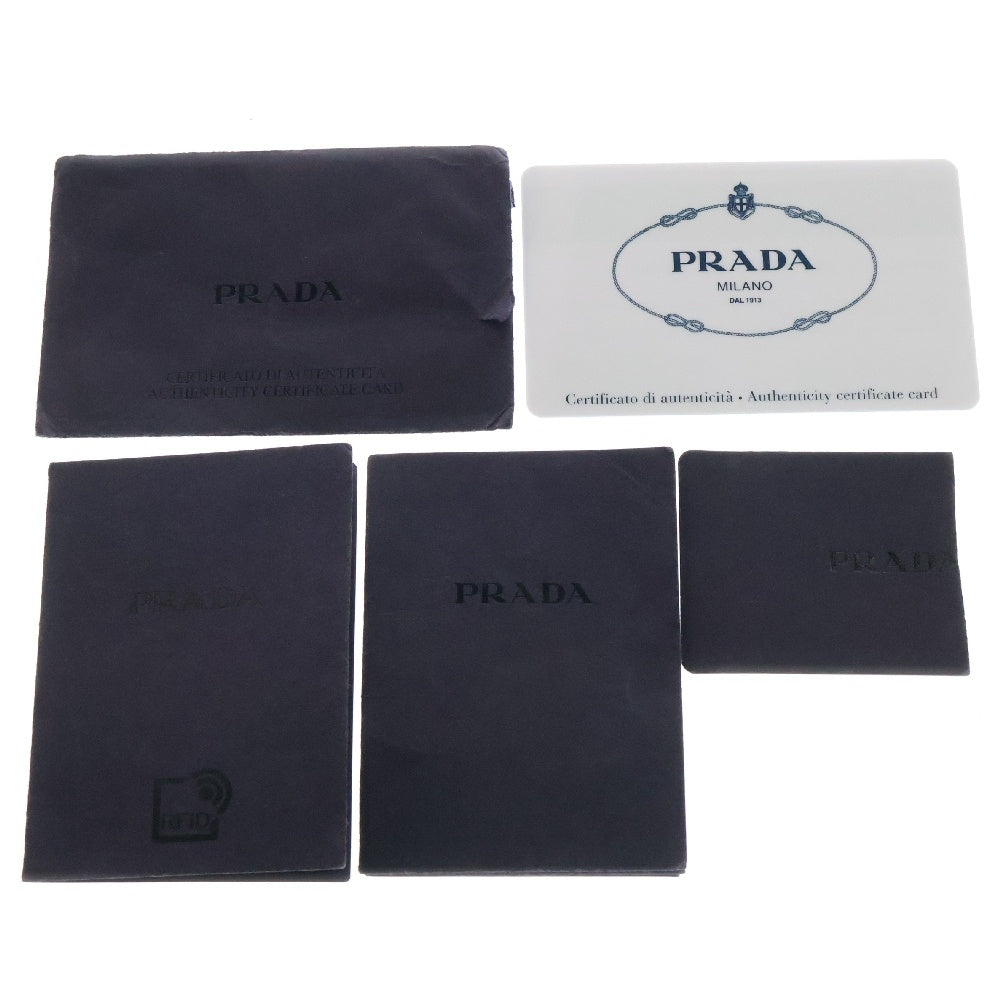 PRADA(プラダ) TESSUTO SAFFIANO テスート サフィアーノ トライアングルプレートロゴ ナイロン ショルダーバッグ 三角ロゴ ブラック 2VH143