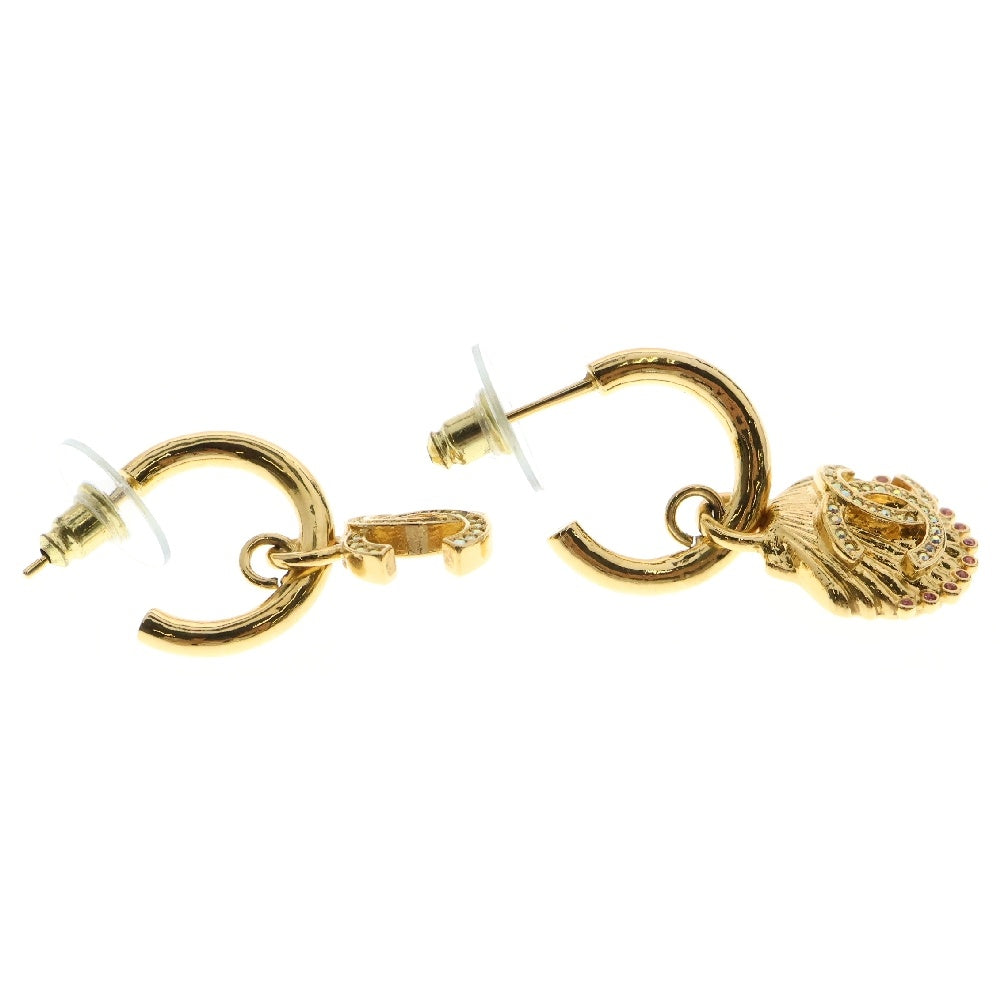 CHANEL(シャネル) ココマーク シェル A23C ピアス ラインストーン GP ゴールド アクセサリー