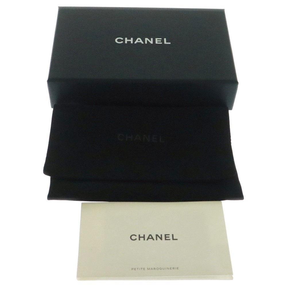 CHANEL(シャネル) マトラッセ ココマーク スモール カードケース コインケース ゴールド金具 キャビアスキン ブラック 名刺入れ