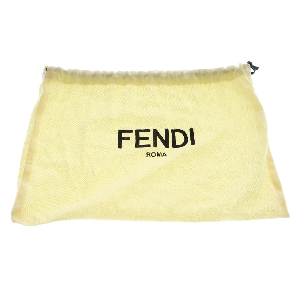 FENDI(フェンディ) ボーダー柄 ビーニー ニット帽 ベージュ