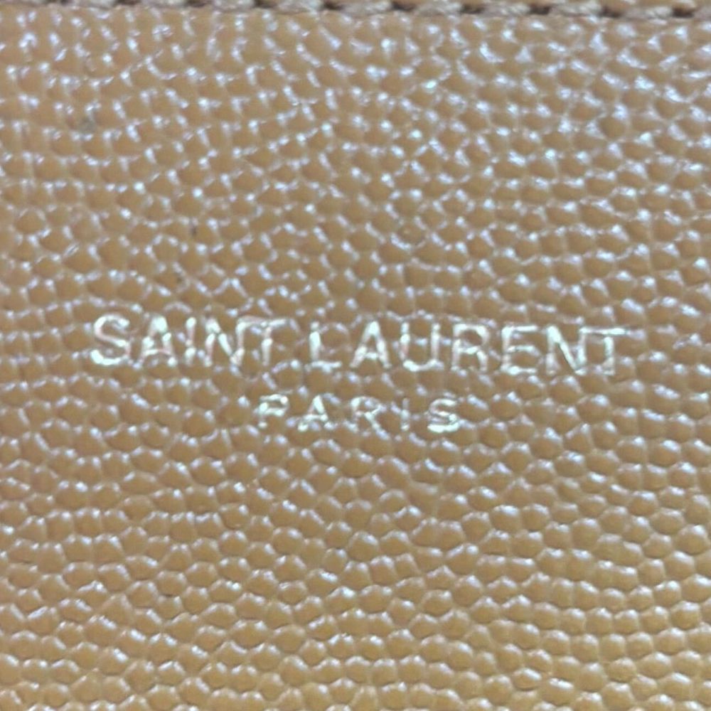 SAINT LAURENT PARIS(サンローランパリ) カサンドラ 2WAYバッグ トップハンドルミディアム ショルダーバッグ ハンドバッグ ベージュ GD金具 レザー 602716