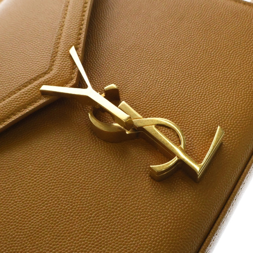 SAINT LAURENT PARIS(サンローランパリ) カサンドラ 2WAYバッグ トップハンドルミディアム ショルダーバッグ ハンドバッグ ベージュ GD金具 レザー 602716
