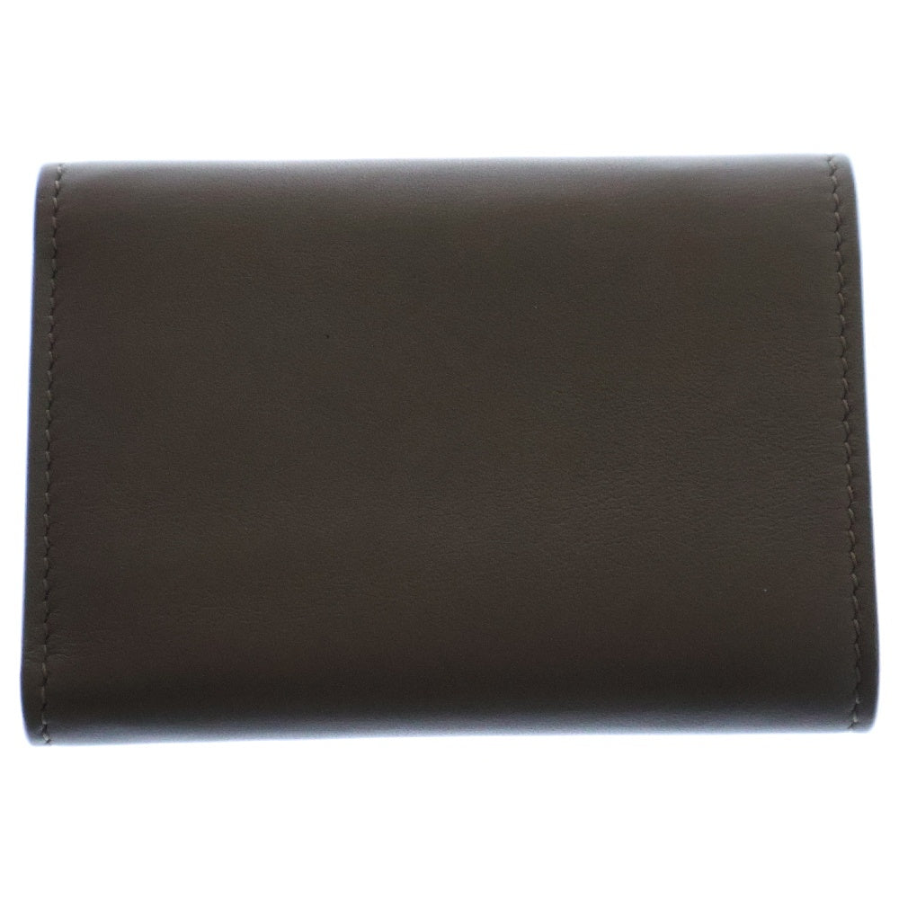 SAINT LAURENT PARIS(サンローランパリ) オリガミ タイニーウォレット 三つ折り財布 ベージュ レザー ゴールド金具 602974