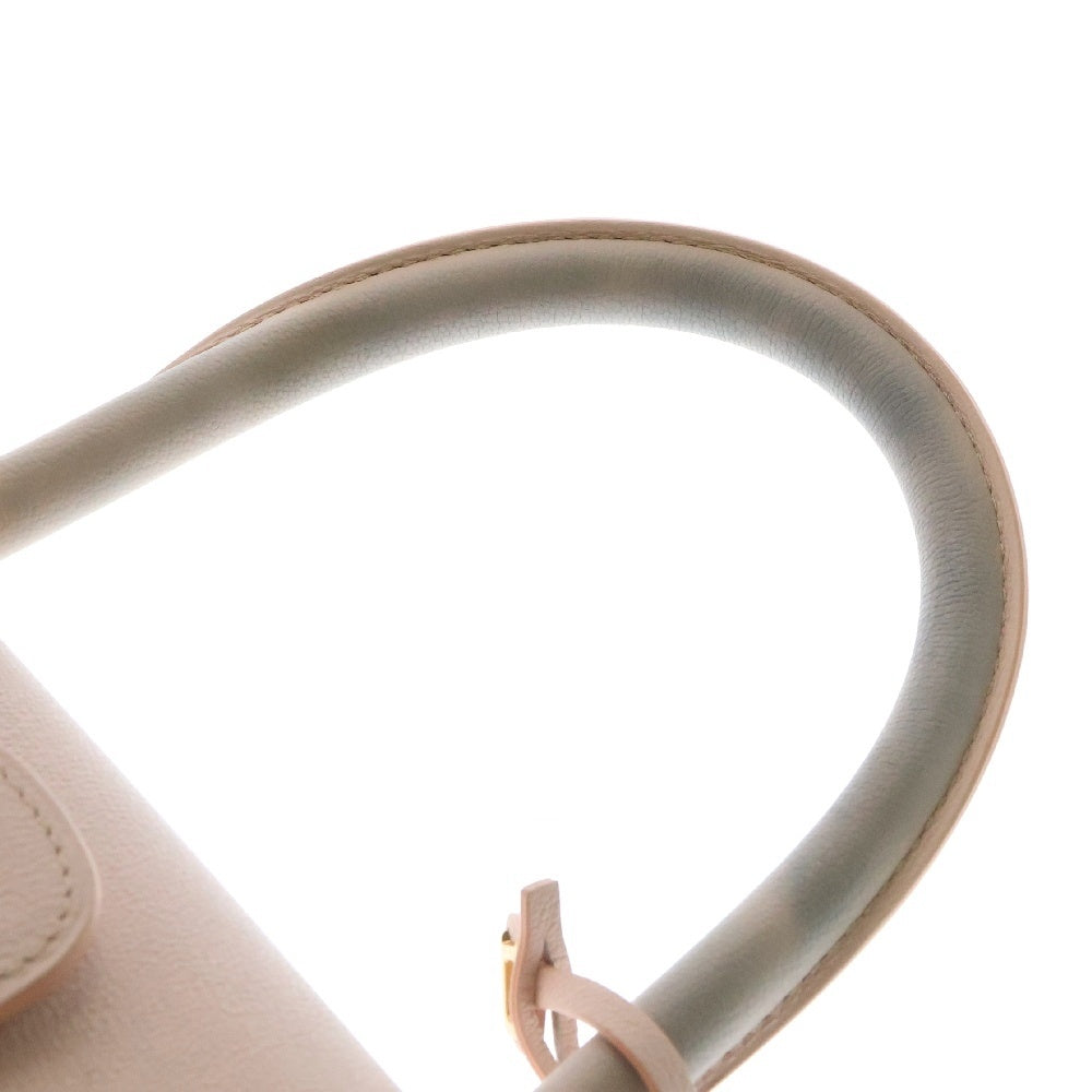 DELVAUX(デルボー) ブリヨンMM ピンク レザー ハンドバッグ