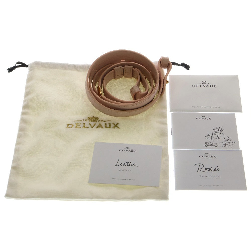 DELVAUX(デルボー) ブリヨンMM ピンク レザー ハンドバッグ