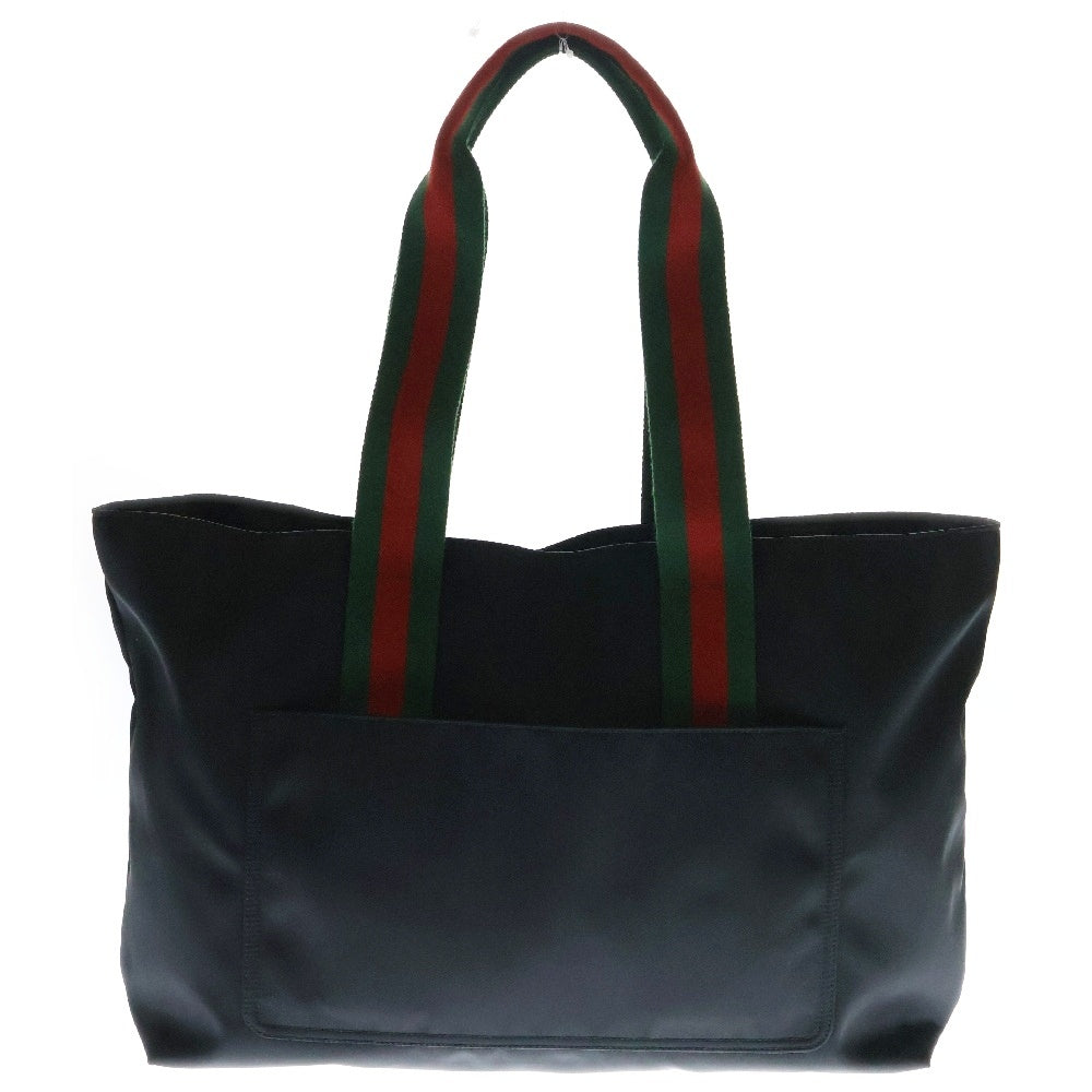 GUCCI(グッチ) ロゴ ラージ トートバック ナイロン ブラック 802172