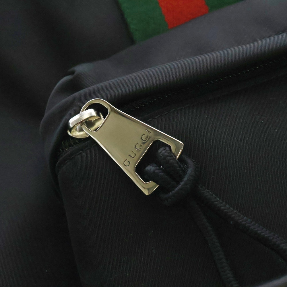 GUCCI(グッチ) ロゴ ラージ トートバック ナイロン ブラック 802172