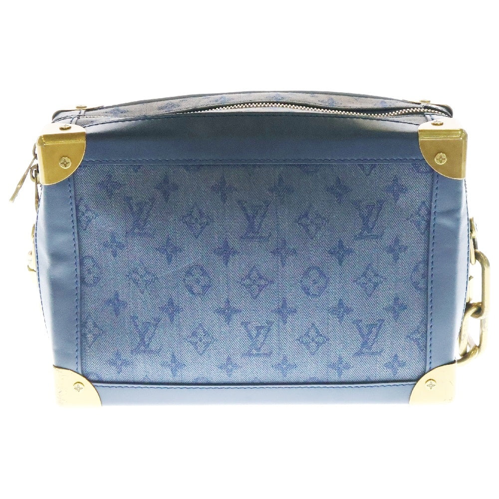 LOUIS VUITTON(ルイヴィトン) モノグラム デニム ソフトトランク ショルダーバッグ チェーンバッグ インディゴブルー ゴールド金具 M44723
