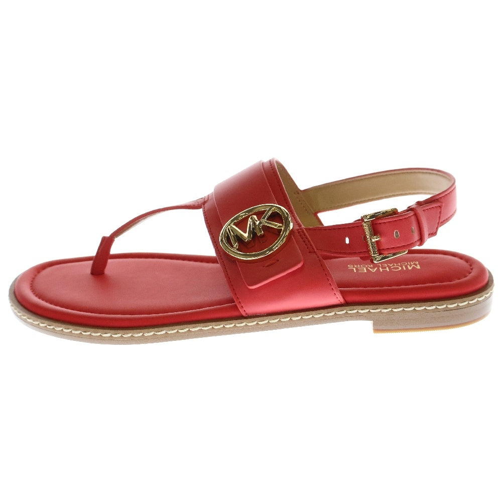 MICHAEL KORS(マイケルコース) THONG SANDAL サークルロゴ ソング サンダル レッド レディース