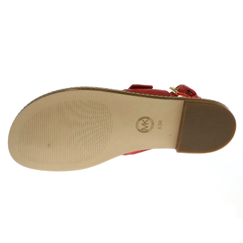 MICHAEL KORS(マイケルコース) THONG SANDAL サークルロゴ ソング サンダル レッド レディース