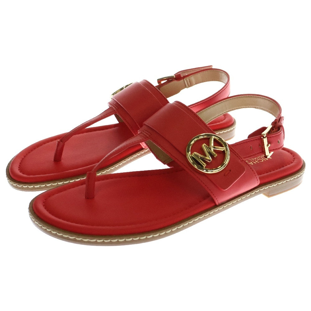 MICHAEL KORS(マイケルコース) THONG SANDAL サークルロゴ ソング サンダル レッド レディース