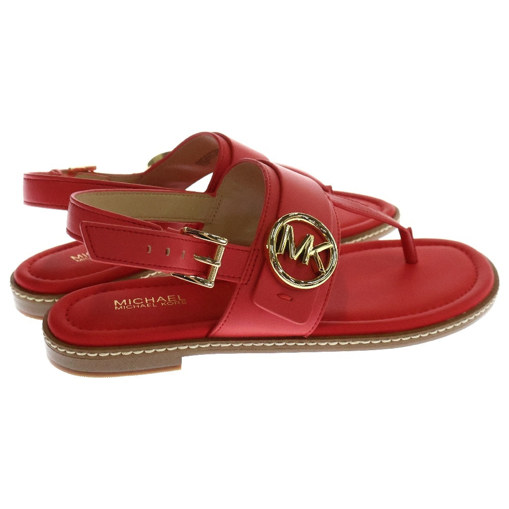 MICHAEL KORS(マイケルコース) THONG SANDAL サークルロゴ ソング サンダル レッド レディース