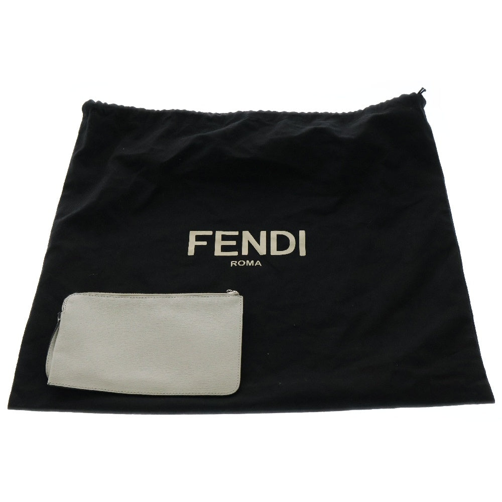 FENDI(フェンディ) エフ イズ Fロゴ レザー トートバッグ ホワイト 8BH348
