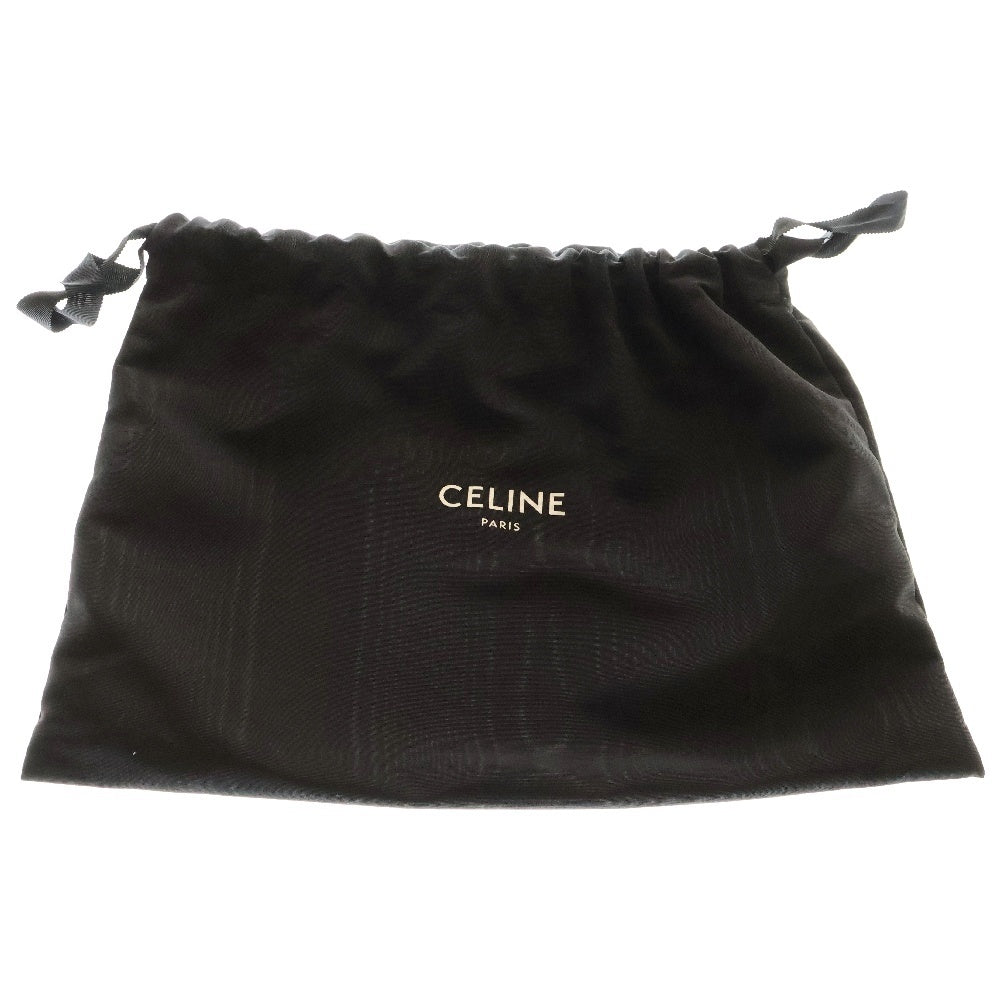 CELINE(セリーヌ) トリオンフ フレーム チェーン ショルダーバック ゴールド金具 ブラック カーフスキン