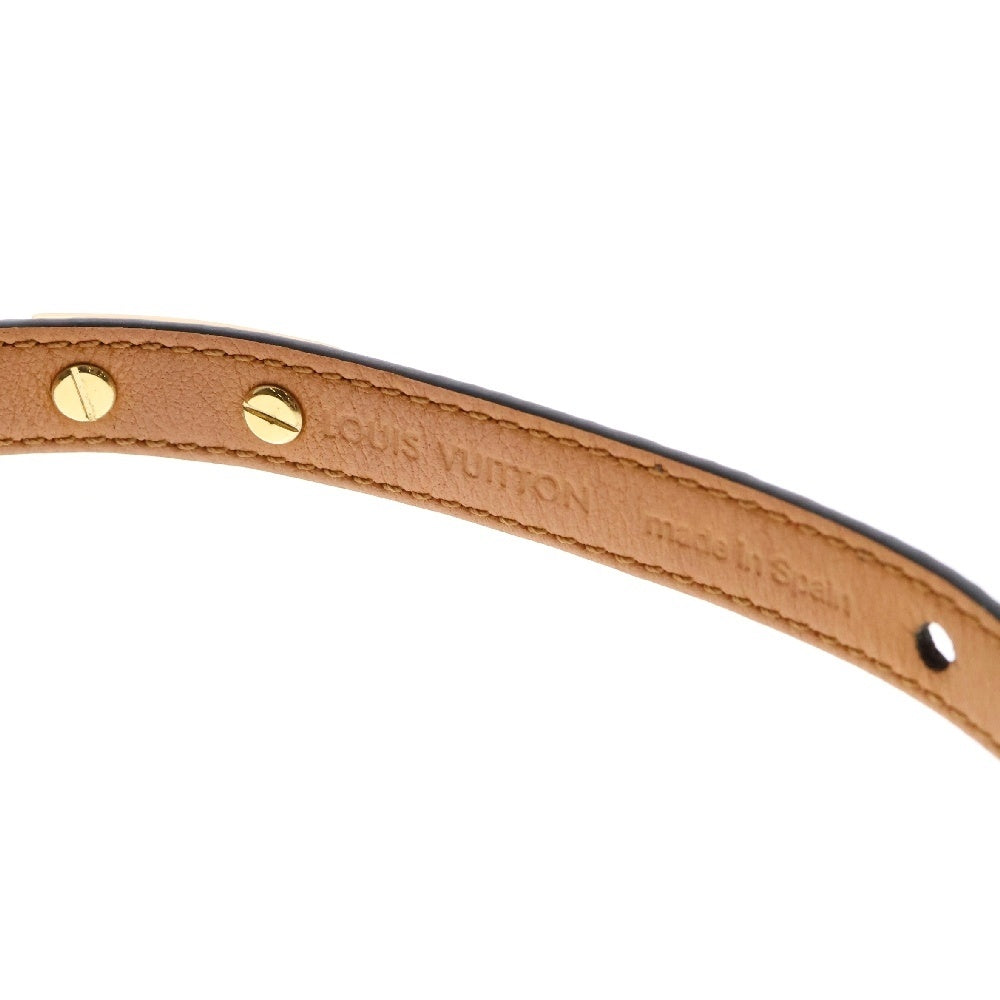 LOUIS VUITTON(ルイヴィトン) モノグラム ロゴマニアブレスレット ブラウン ゴールド金具 M4150F