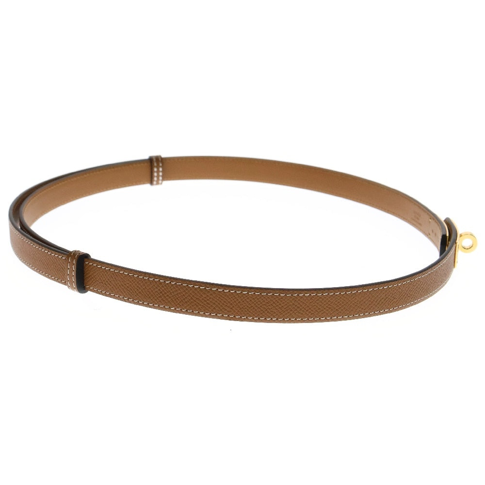 HERMES(エルメス) KELLY ケリー レザー ベルト W刻印 ブラウン×ゴールド レディース H069853CC37