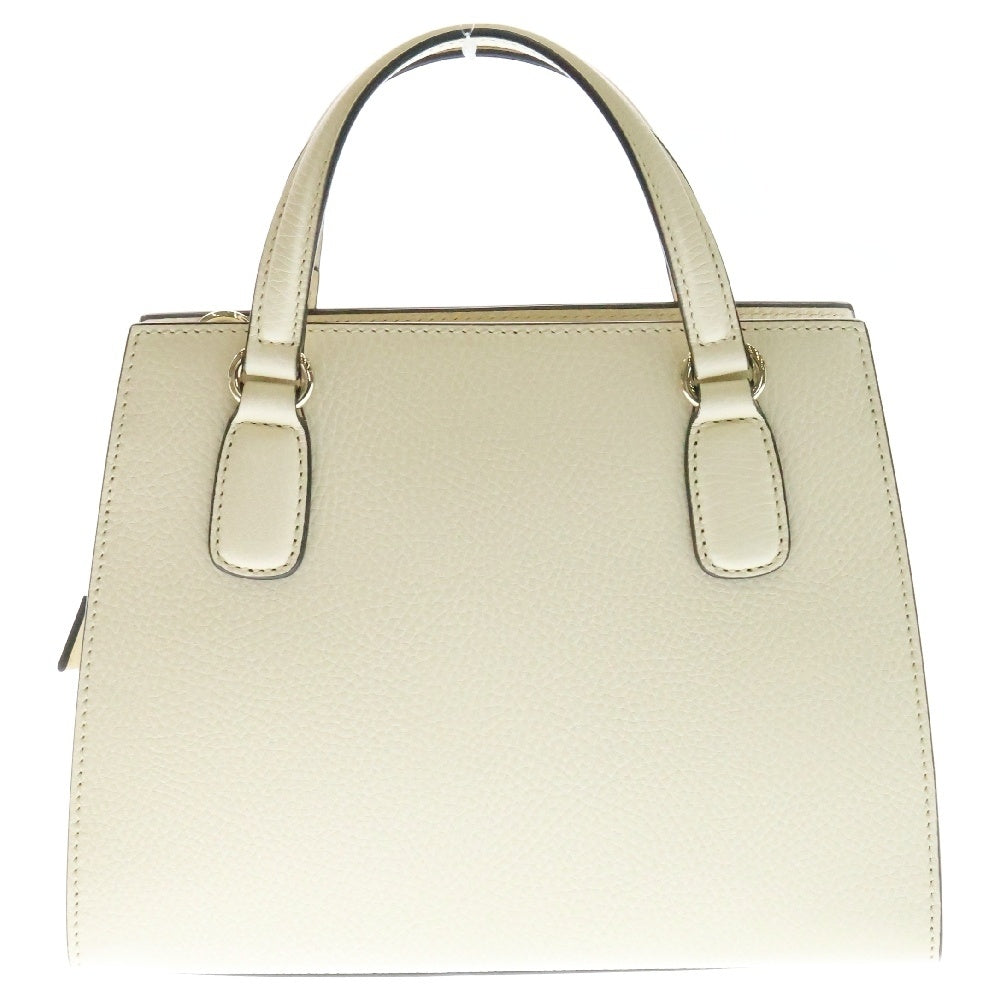 GUCCI(グッチ) ソーホー インターロッキングG 2wayバッグ ホワイト レザー 607722