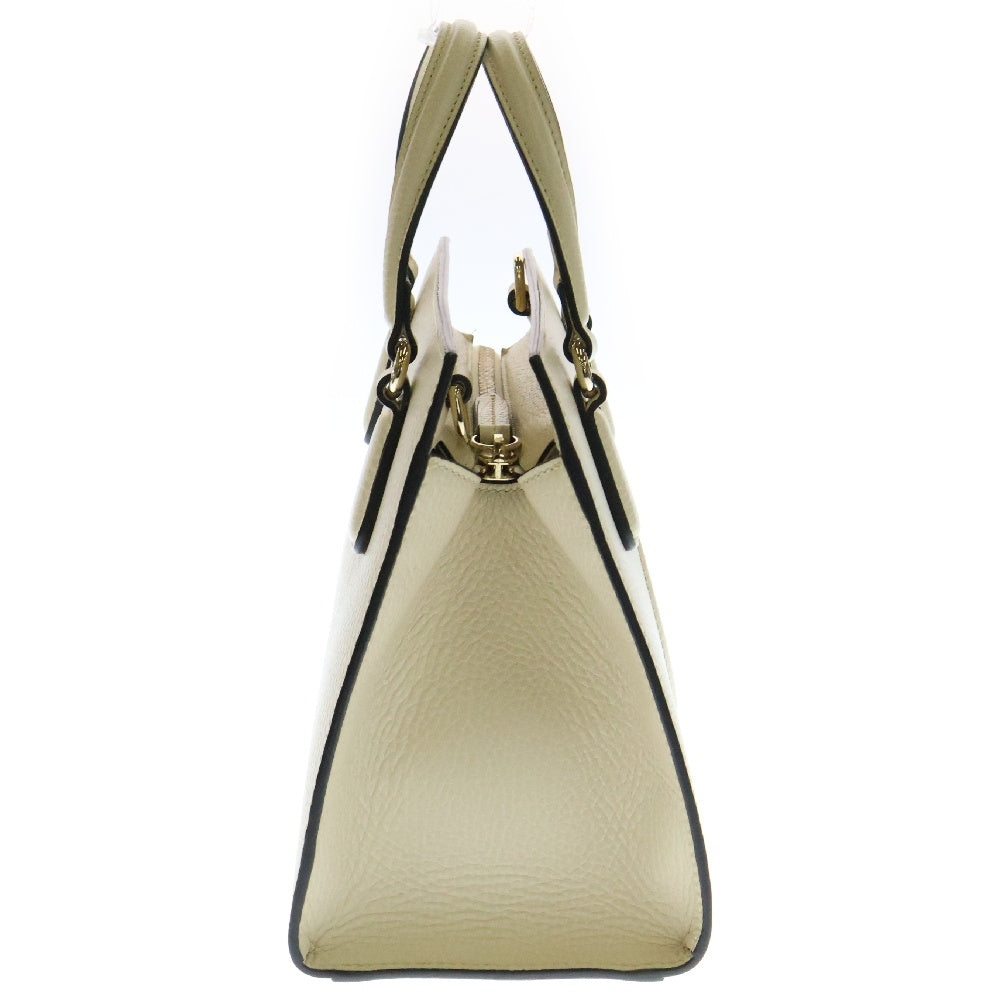 GUCCI(グッチ) ソーホー インターロッキングG 2wayバッグ ホワイト レザー 607722