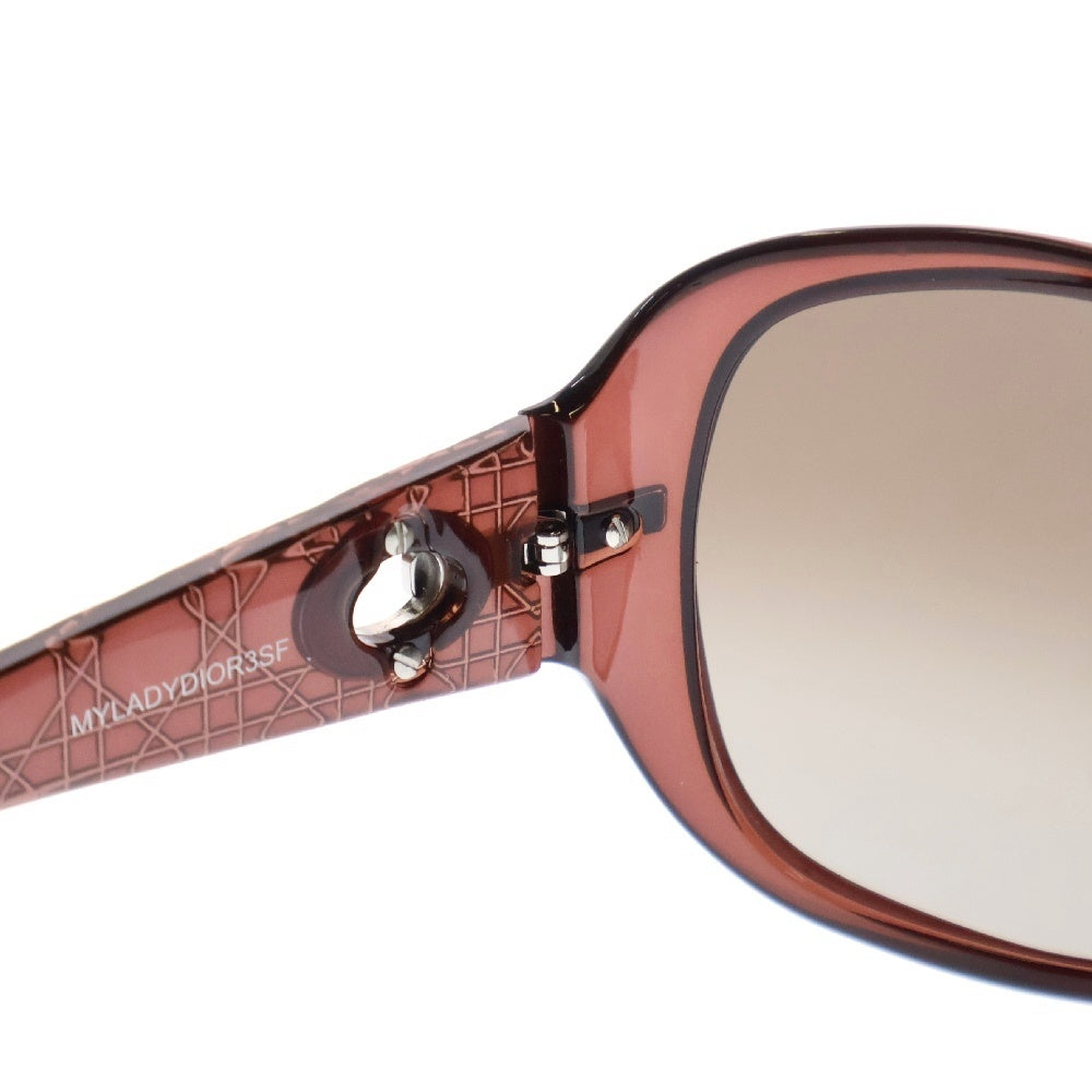 Christian Dior(クリスチャンディオール) カナージュ サングラス メガネ パープル ブラウン 61□15 130 シルバー金具
