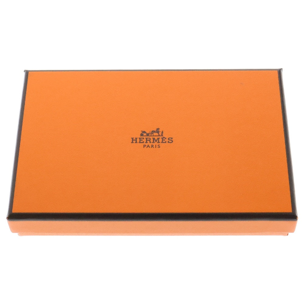 HERMES(エルメス) カルヴィデュオ シェーブル レザー コインケース カードケース W刻印 ブルー