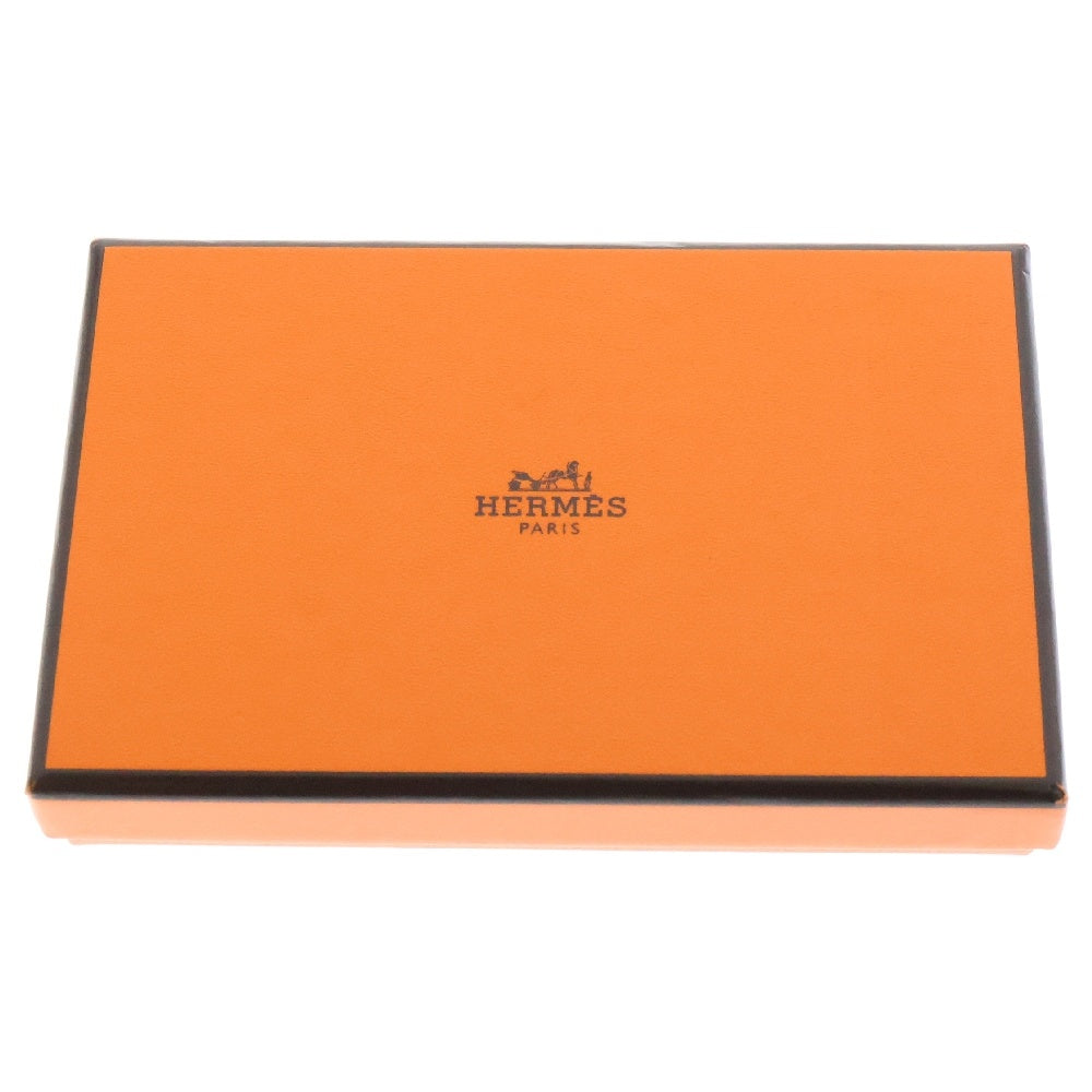 HERMES(エルメス) カルヴィデュオ コインケース 小物入れ エプソン グレー系 シルバー金具 U刻印