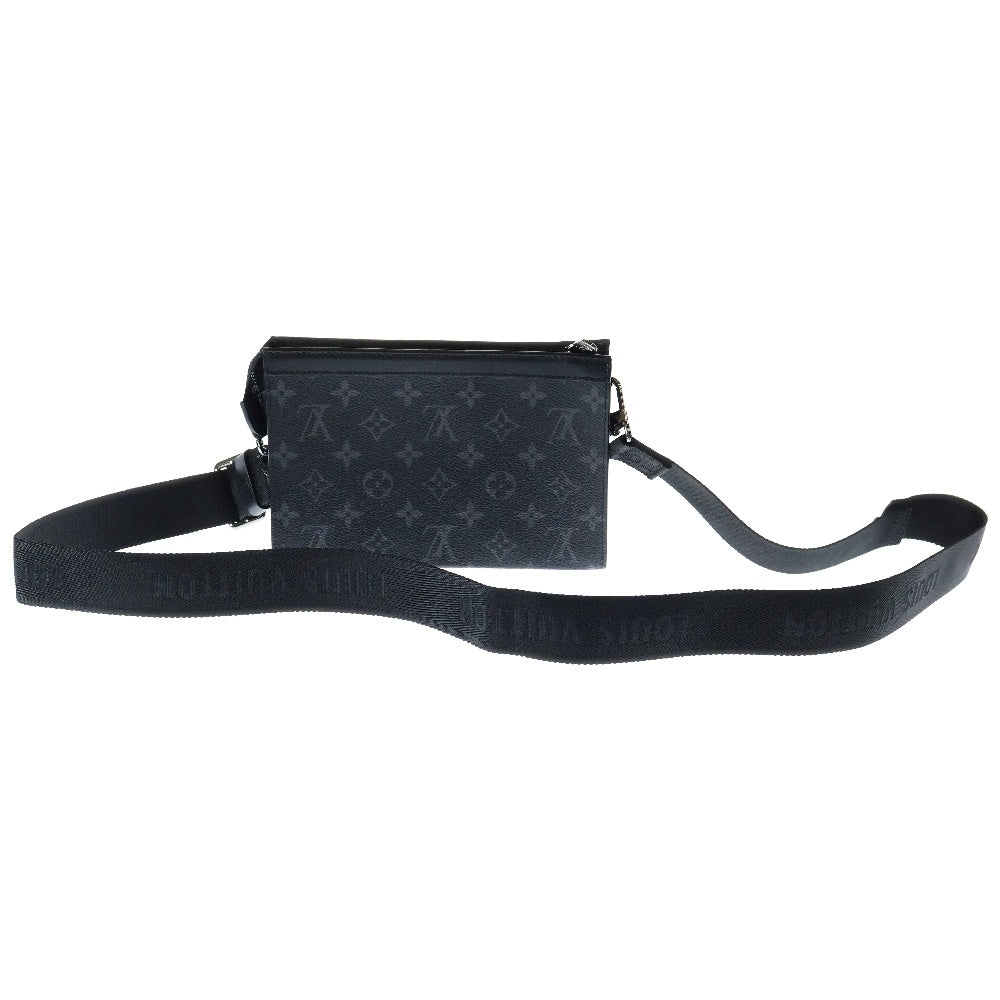 LOUIS VUITTON(ルイヴィトン) モノグラム エクリプス ガストン・ウェアラブル ウォレット ブラック PVC M81124 ICタイプ ショルダーバッグ