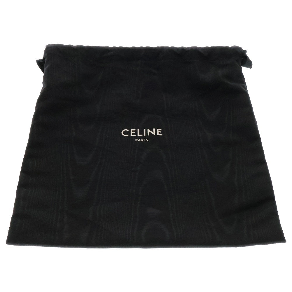 CELINE(セリーヌ) トリオンフ スモール バケット PVC×レザー ブラック×ブラウン ショルダーバッグ