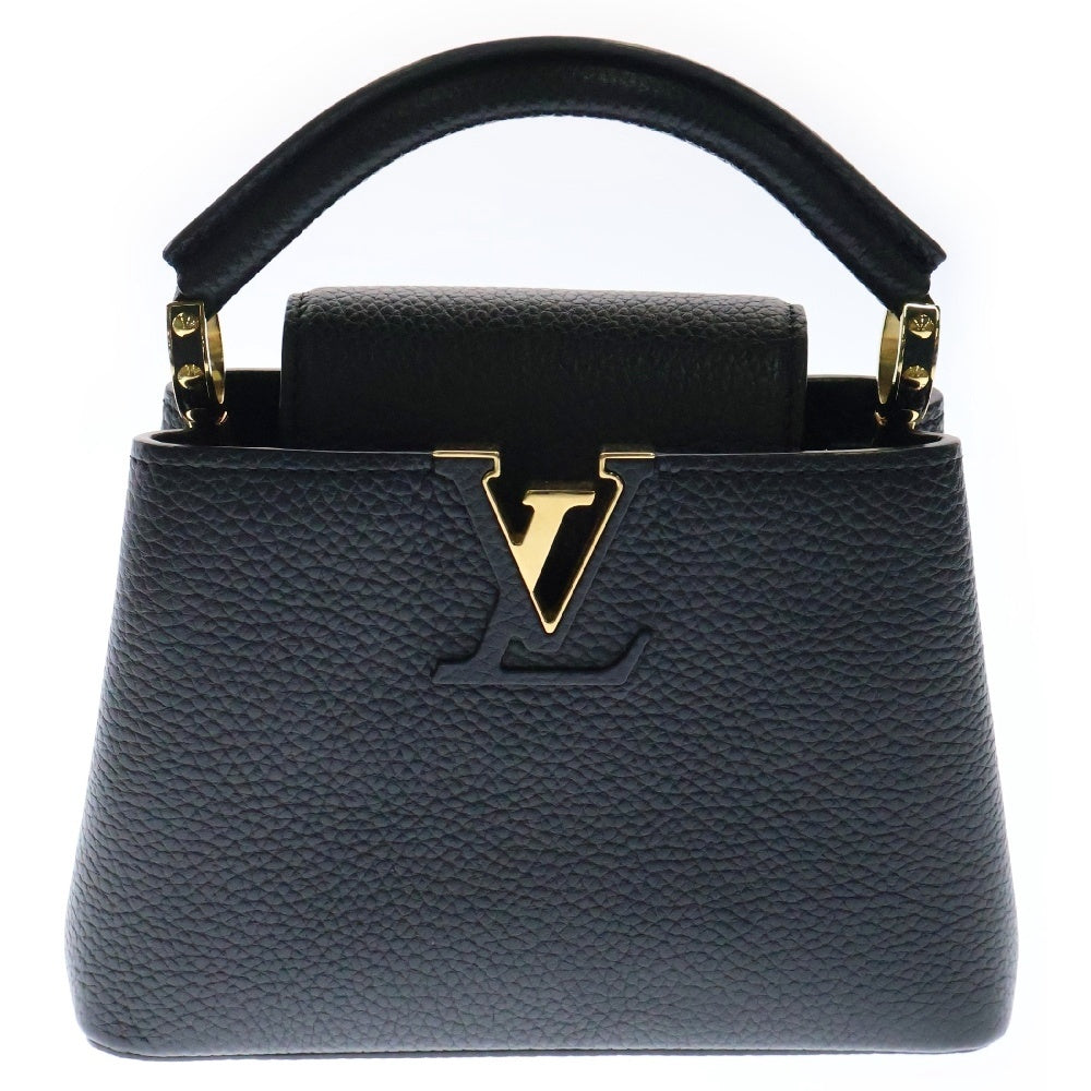LOUIS VUITTON(ルイヴィトン) カプシーヌMINI 2wayハンドバッグ 黒 トリヨン ゴールド金具 RFID M56071