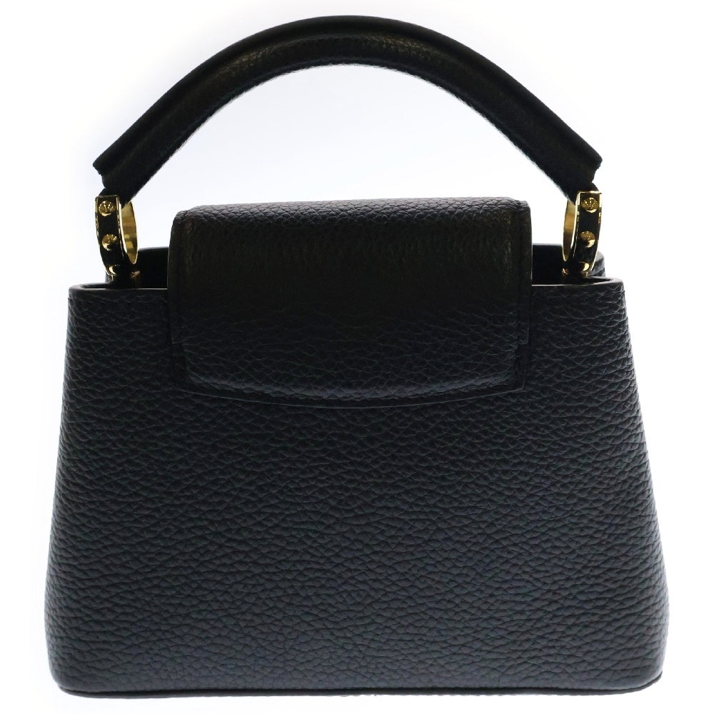 LOUIS VUITTON(ルイヴィトン) カプシーヌMINI 2wayハンドバッグ 黒 トリヨン ゴールド金具 RFID M56071