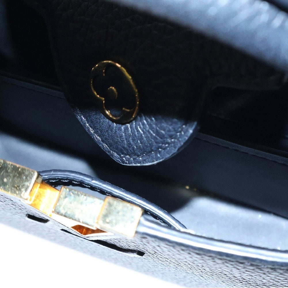 LOUIS VUITTON(ルイヴィトン) カプシーヌMINI 2wayハンドバッグ 黒 トリヨン ゴールド金具 RFID M56071