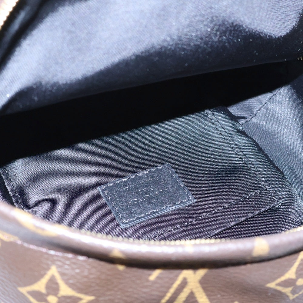 LOUIS VUITTON(ルイヴィトン) モノグラム パームスプリングスMINI ミニリュックサック バックパック ブラウン ゴールド金具 レザー×PVC M44873
