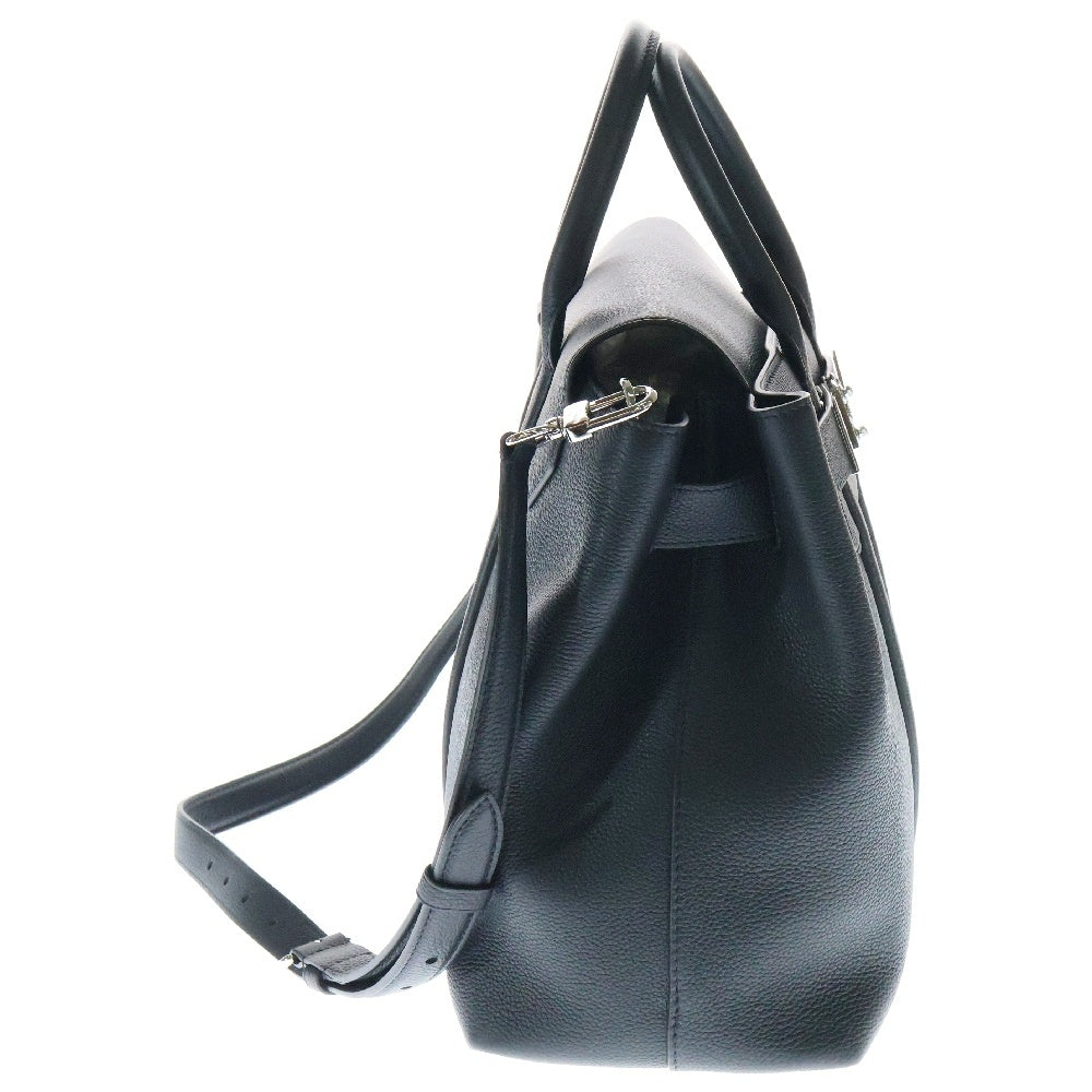 LOUIS VUITTON(ルイヴィトン) ジョルジュ 2WAYバッグ ハンドバッグ トートバッグ ブラック シルバー金具 レザー MM M23154