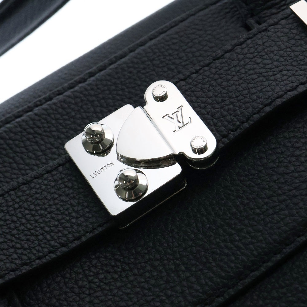 LOUIS VUITTON(ルイヴィトン) ジョルジュ 2WAYバッグ ハンドバッグ トートバッグ ブラック シルバー金具 レザー MM M23154