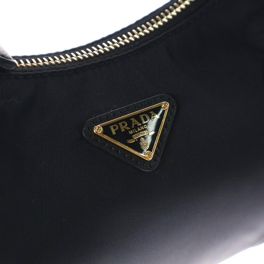 PRADA(プラダ) Re-Edition テスート ハンドバッグ 黒 ナイロン チェーン ショルダーバッグ