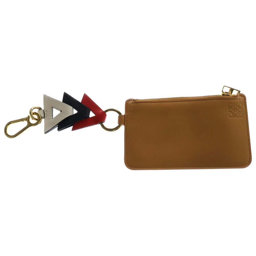 LOEWE(ロエベ) アナグラム モチーフ付 レザー カードケース ベージュ