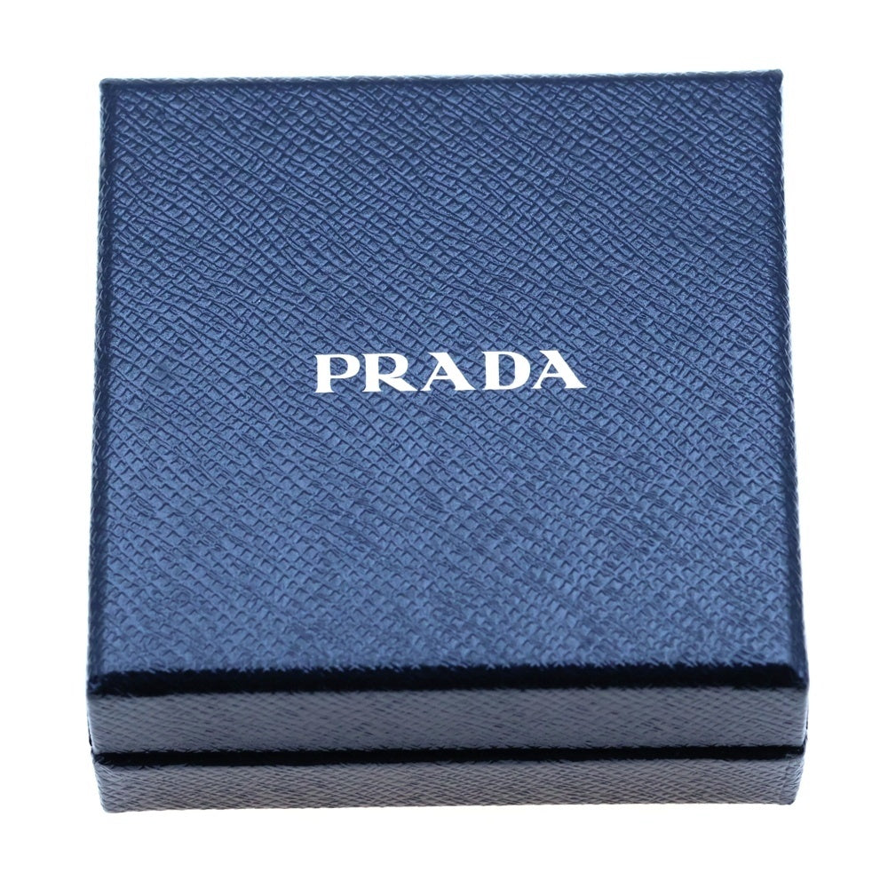 PRADA(プラダ) サフィアーノ キーリング 黒×ゴールド GP スターモチーフ 1PP049