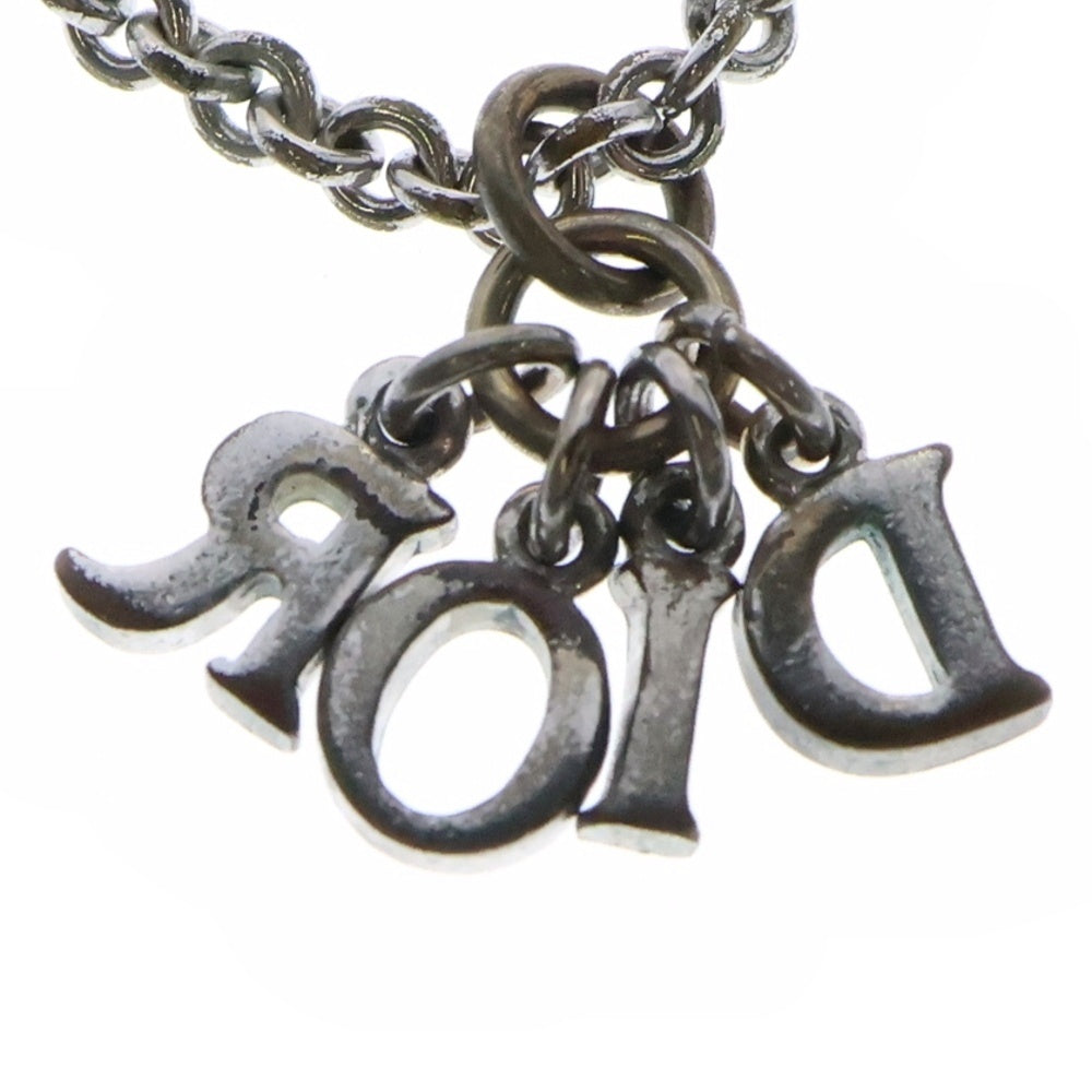 Christian Dior(クリスチャンディオール) DIOR ロゴ ネックレス シルバー メタル アクセサリー ペンダント