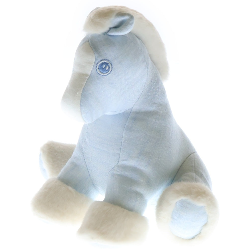 HERMES(エルメス) ベビーエルミー ぬいぐるみ マスコット ライトブルー ファブリック
