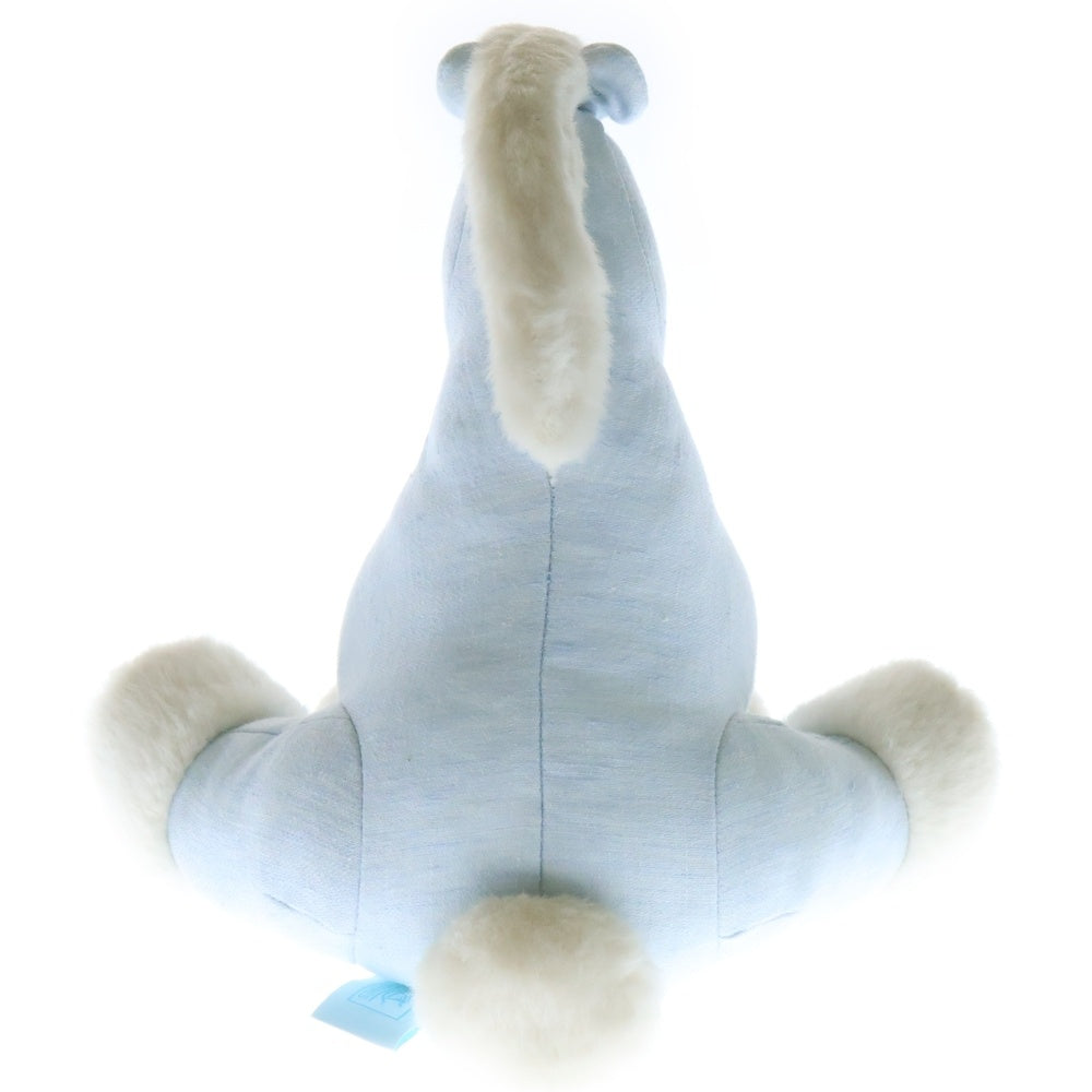HERMES(エルメス) ベビーエルミー ぬいぐるみ マスコット ライトブルー ファブリック