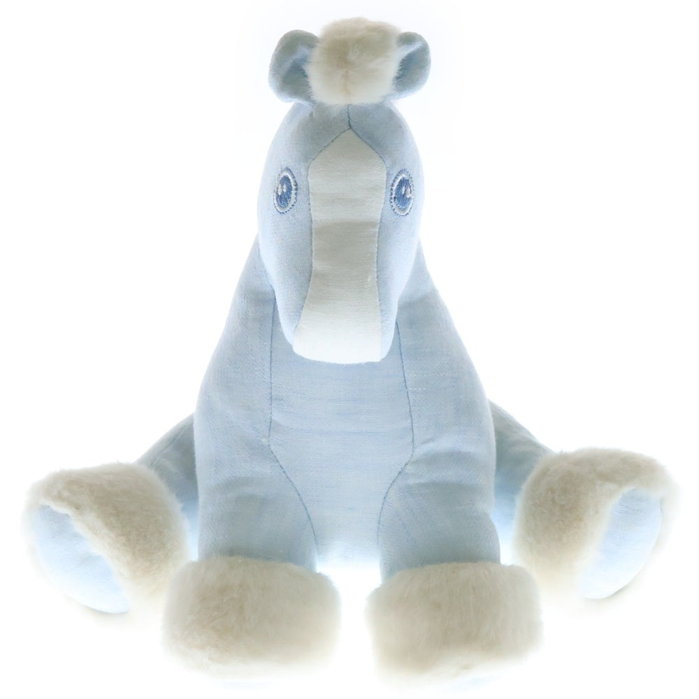 HERMES(エルメス) ベビーエルミー ぬいぐるみ マスコット ライトブルー ファブリック