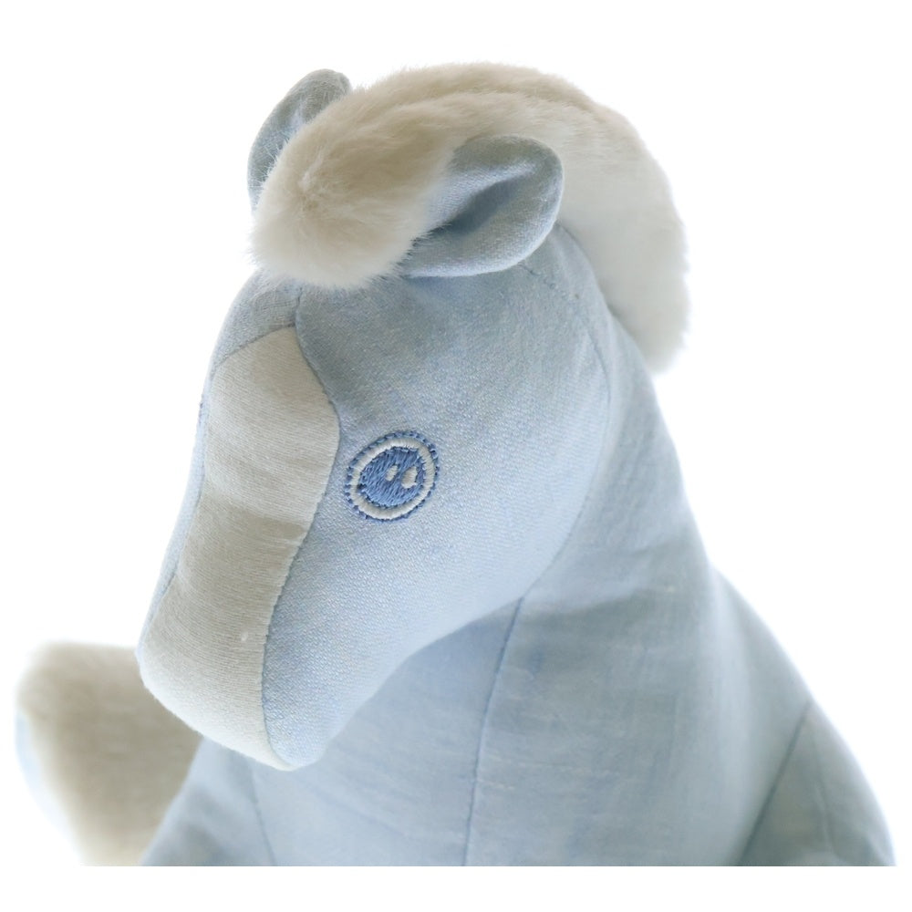 HERMES(エルメス) ベビーエルミー ぬいぐるみ マスコット ライトブルー ファブリック